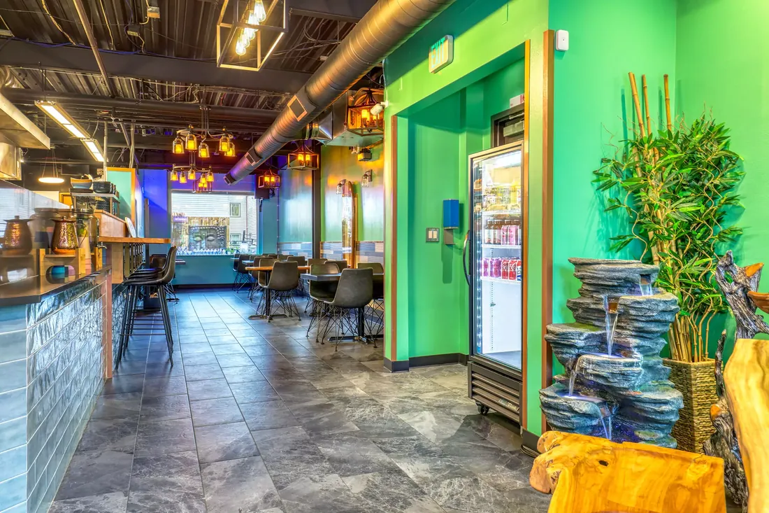The interior of Vital Creations Vegan Bistro